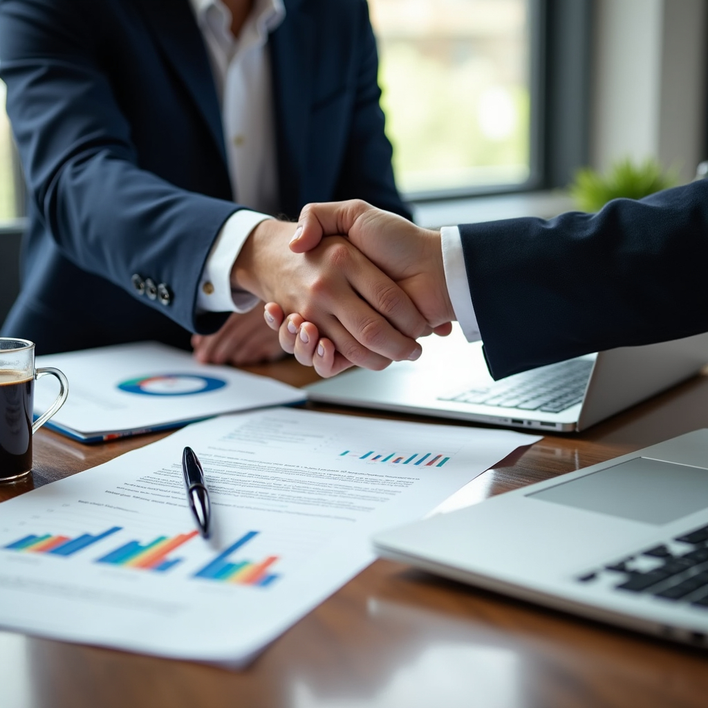 Business professionals in discussion